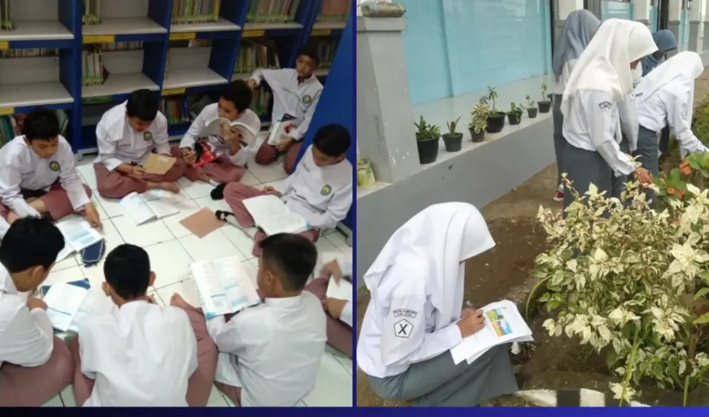 Guru dan siswa SMAN 1 Welahan sedang melakukan pembelajaran berbasis proyek di kelas kreatif, menggambarkan inovasi pembelajaran lokal di sekolah unggul Jepara.